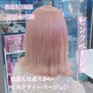 ミディアム カラー ヘアアレンジ メンズ キッズ マツエク・マツパ ブリーチの髪様 MASATOのヘアスタイル