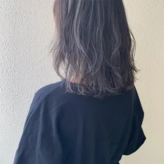 セミロング カラー kiyono ⭐︎ダブルカラーのヘアスタイル