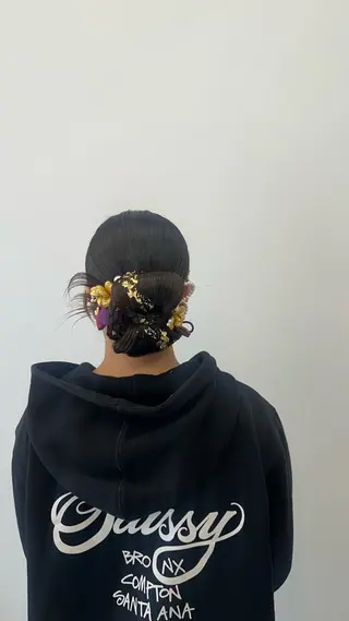 ヘアアレンジ ヘアメイク🌷 着付👘ハルのヘアスタイル
