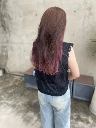 ロング カラー 日高 香織のヘアスタイル