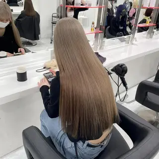 カラー ベージュ・ラベンダー カラー🎀りりのヘアスタイル