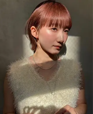 ショート カラー 髪質改善/透明感 カラー/吉田光佑のヘアスタイル