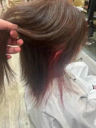 ミディアム カラー 高田 悠月のヘアスタイル