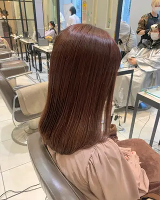 セミロング 髪質改善/縮毛矯正 🎀小林 唯 🎀のヘアスタイル