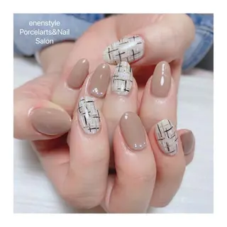 ミディアム ネイル 🐾enen style 🐾のネイルデザイン