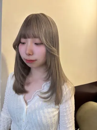 ロング カラー ふうか 心斎橋美容室のヘアスタイル
