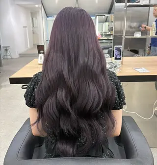 ロング miku/ラベンダー 透明感カラー🪻❤︎のヘアスタイル