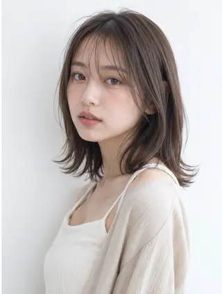 ミディアム カラー 透明感カラー /ボブ momokaのヘアスタイル