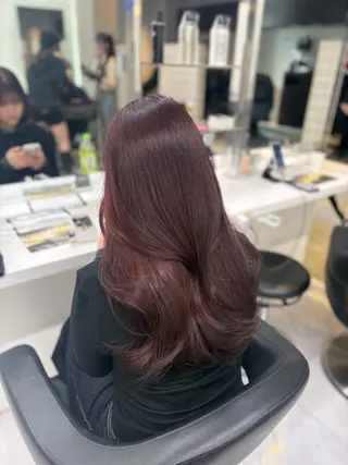 カラー 暖色✖️韓国ヘア 🥀SAHO🥀のヘアスタイル