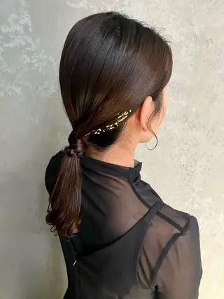 セミロング カラー パーマ ヘアアレンジ メンズ キッズ kotona 🤍miuraのヘアスタイル