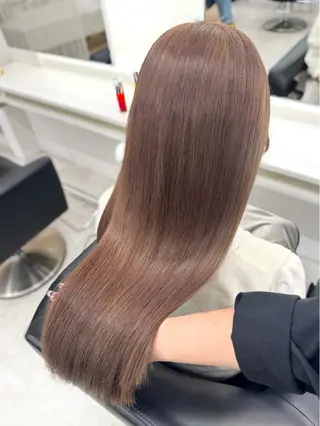 ロング カラー NANO/ ブリーチ×レイヤーのヘアスタイル