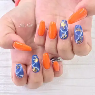 ネイル モチの良さ◉ フィルインネイル♡のネイルデザイン