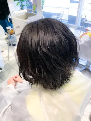 ショート カラー 地毛風ストレート/ 髪質改善/榎本流行のヘアスタイル