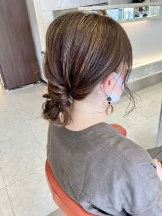 ミディアム ヘアアレンジ izumi 【カラー/髪質改善】のヘアスタイル