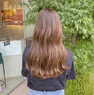ロング カラー 褒められブリーチ💗 透明感カラー/Saeのヘアスタイル