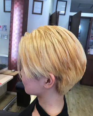 ショート カラー 織田 英之のヘアスタイル
