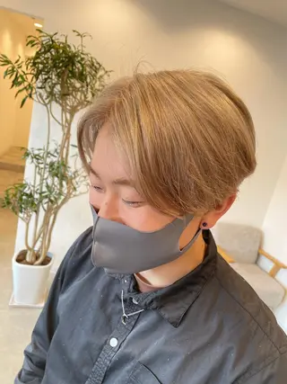 ショート カラー メンズ 堀田 将輝のヘアスタイル