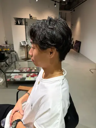 ショート パーマ メンズ Mizuki Yajimaのヘアスタイル