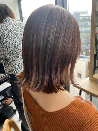 ミディアム カラー 似合う髪型見つけます AYAKAのヘアスタイル