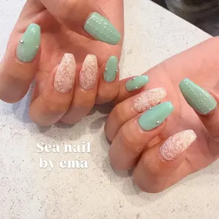 ネイル Sea  nail by emaのネイルデザイン