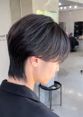 ショート メンズ メンズ特化/センター パート/吉田のヘアスタイル