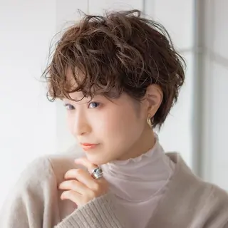 ショート パーマ 浅沼 ゆいのヘアスタイル