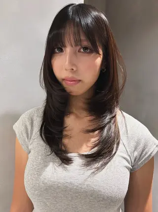 セミロング Juna✂️ レイヤー / ボブのヘアスタイル