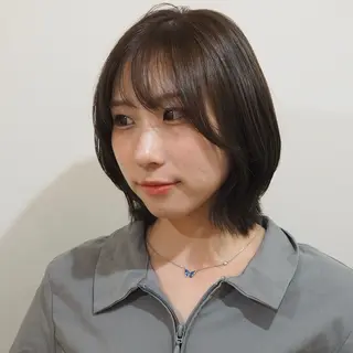 カラー 無料カットモデル募集 岡千尋のヘアスタイル