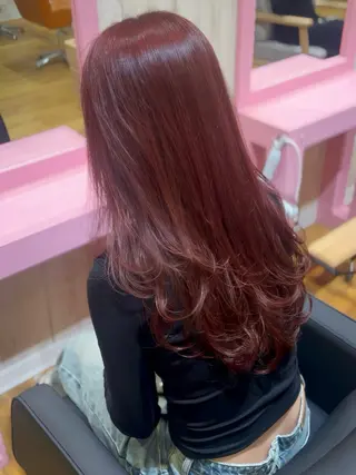 セミロング 【ブリーチなし Wカラー】園田圭真のヘアスタイル