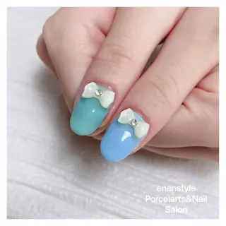 ミディアム ネイル 🐾enen style 🐾のネイルデザイン