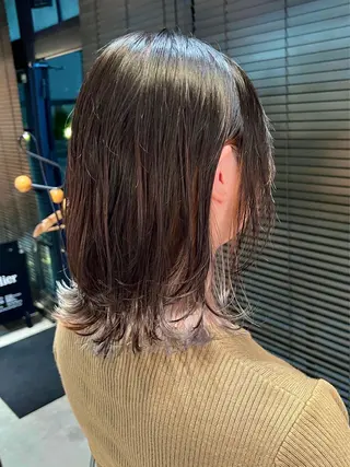 ミディアム 武山 侑奈のヘアスタイル