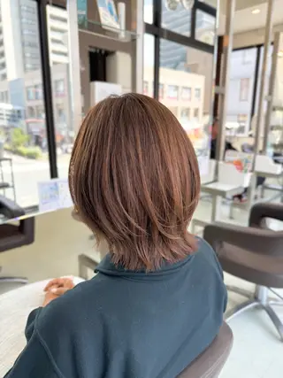ミディアム 新井優馬｜絶壁解消 ショート・ボブのヘアスタイル