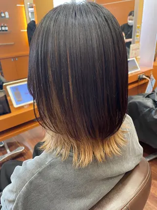 ミディアム カラー セト マユミのヘアスタイル