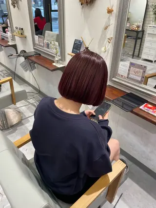 ミディアム 髪質改善アンジュール ひかりのヘアスタイル