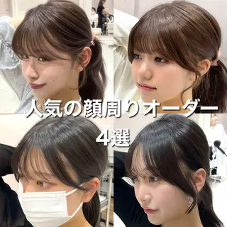 ロング 柴田礼空/顔まわり カット/レイヤーのヘアスタイル