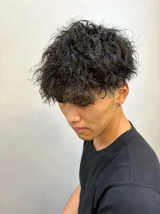 カラー パーマ メンズ レイヤー/大人メンズ パーマ🌀 平島拓也のヘアスタイル