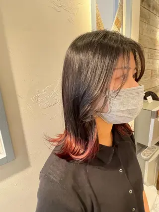 ロング カラー ヘアアレンジ REONA🪽✨薬院 レイヤーカット🫧のヘアスタイル