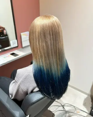 ロング 松田 鈴菜のヘアスタイル