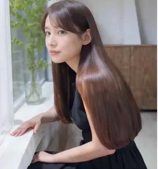 ロング 🫧透明感・艶髪 カラー🫧クマガイのヘアスタイル