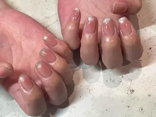 ネイル 韓国/ワンホン/長さ 出しつけ放題🎀のネイルデザイン