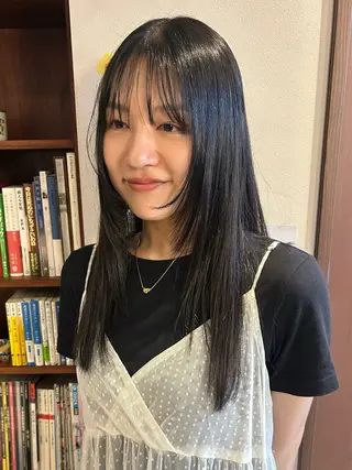 ロング カラー Masaki レイヤーカットのヘアスタイル