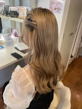 ロング 六本木0分ヘアセット ヘアメイクのヘアスタイル