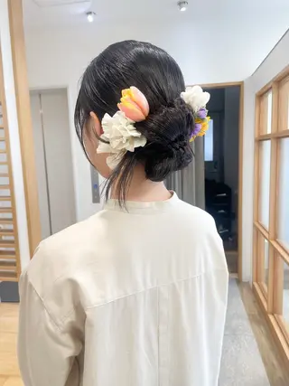 ヘアアレンジ 緒方リエ 時短ショート・ボブのヘアスタイル