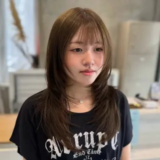 ロング カラー 田島拓海 ボブカットのヘアスタイル
