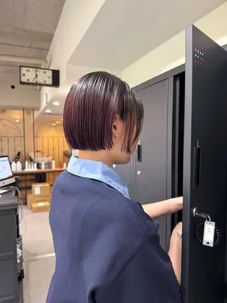 ショート カラー 大人ボブと似合 わせカラー/馬場 翼のヘアスタイル