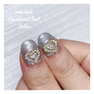 ミディアム ネイル 🐾enen style 🐾のネイルデザイン