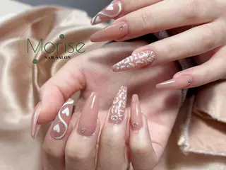 ネイル MoriseNail Jr研修💜はるかのネイルデザイン
