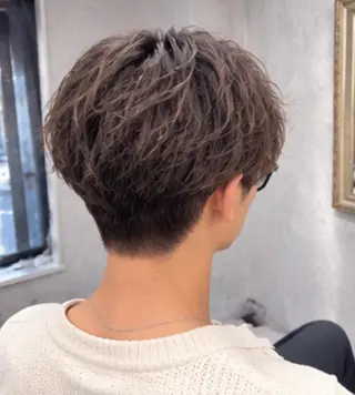 メンズ パーマ Lien 深井店のヘアスタイル