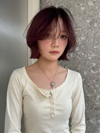 ショート ブリーチなしダブル ブリーチカラー優海のヘアスタイル