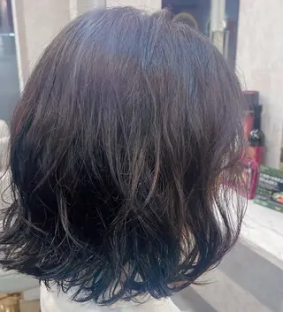 ミディアム パーマ ラゾアミスタ🕊 さとう ななほのネイルデザイン